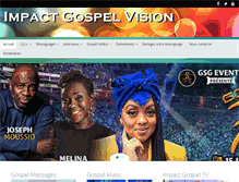 Tablet Screenshot of impactgospelvision.net